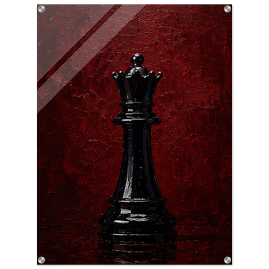 The Black King – Chess Acrylic Glass Art