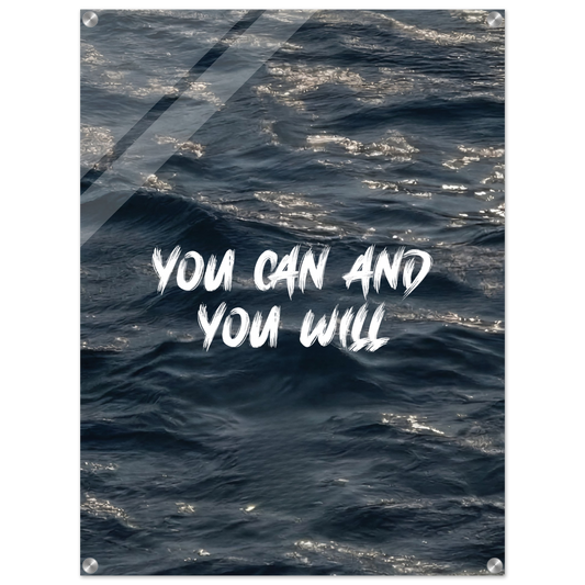 You Can And You Will Acrylic Canvas