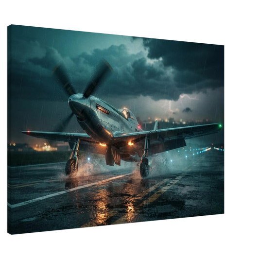 Night Mission – Fighter Jet Canvas Art