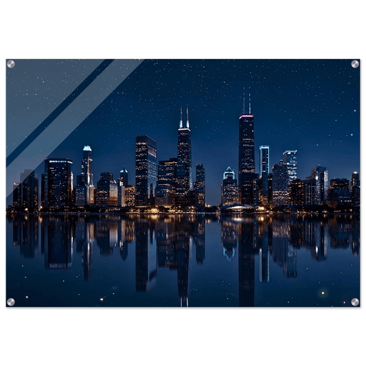 Midnight Skyline Acrylic canvas - Phantom 4