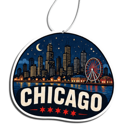 Phantom4 Chicago Navy Pier Car Air Freshener - Phantom 4