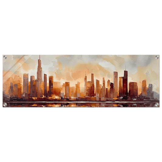 Urban Reflections Dawn Acrylic canvas - Phantom 4