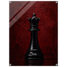 The Black King – Chess Acrylic Glass Art