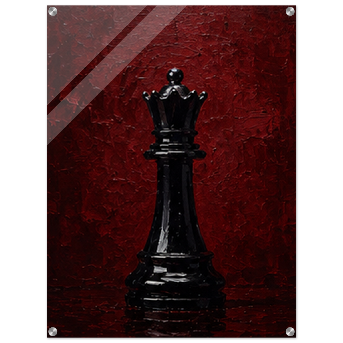 The Black King – Chess Acrylic Glass Art