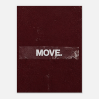 Move – Minimalist Motivation Canvas Art