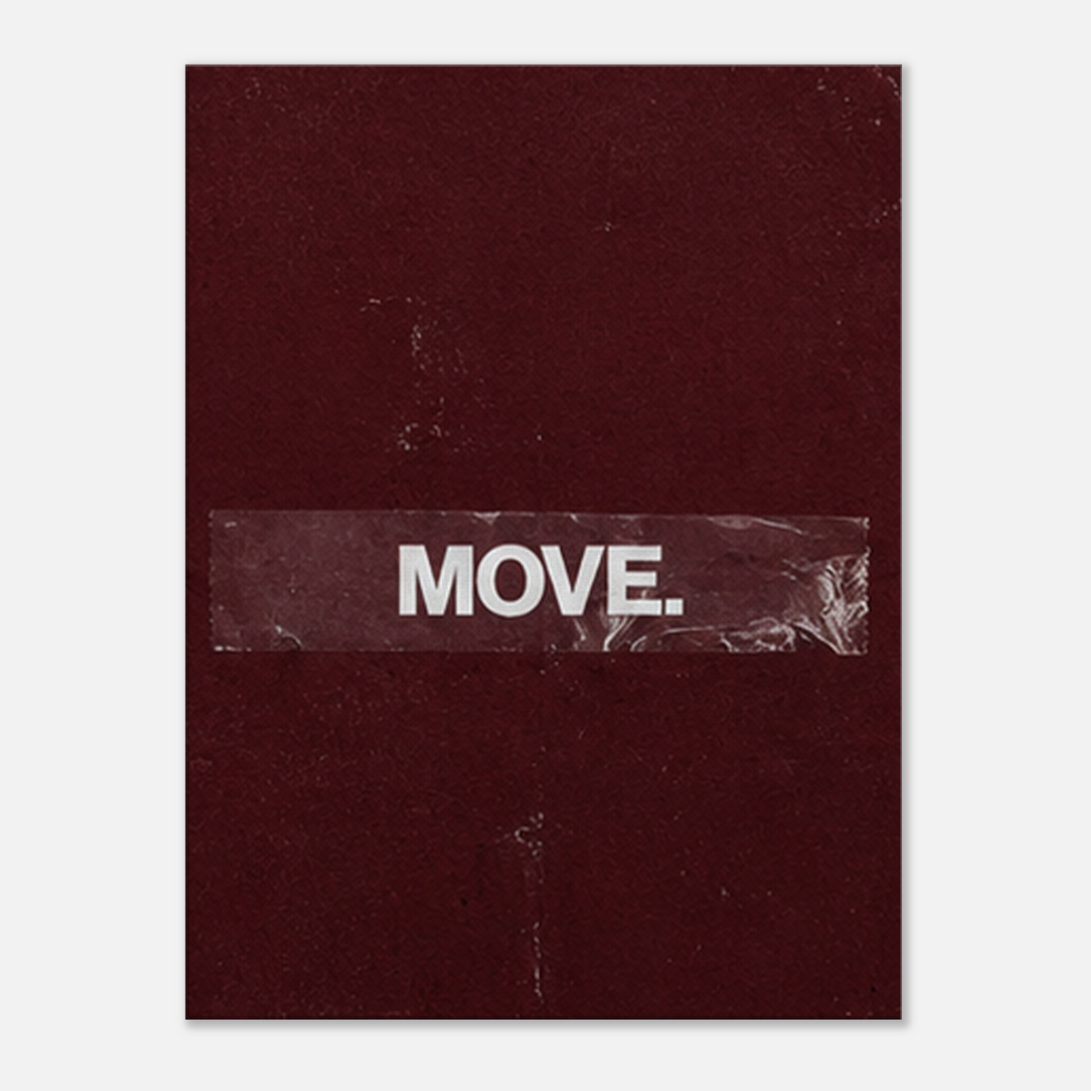 Move – Minimalist Motivation Canvas Art