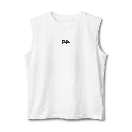 PA Logo Muscle Tank — Minimalist Athletic Sleeveless Tee
