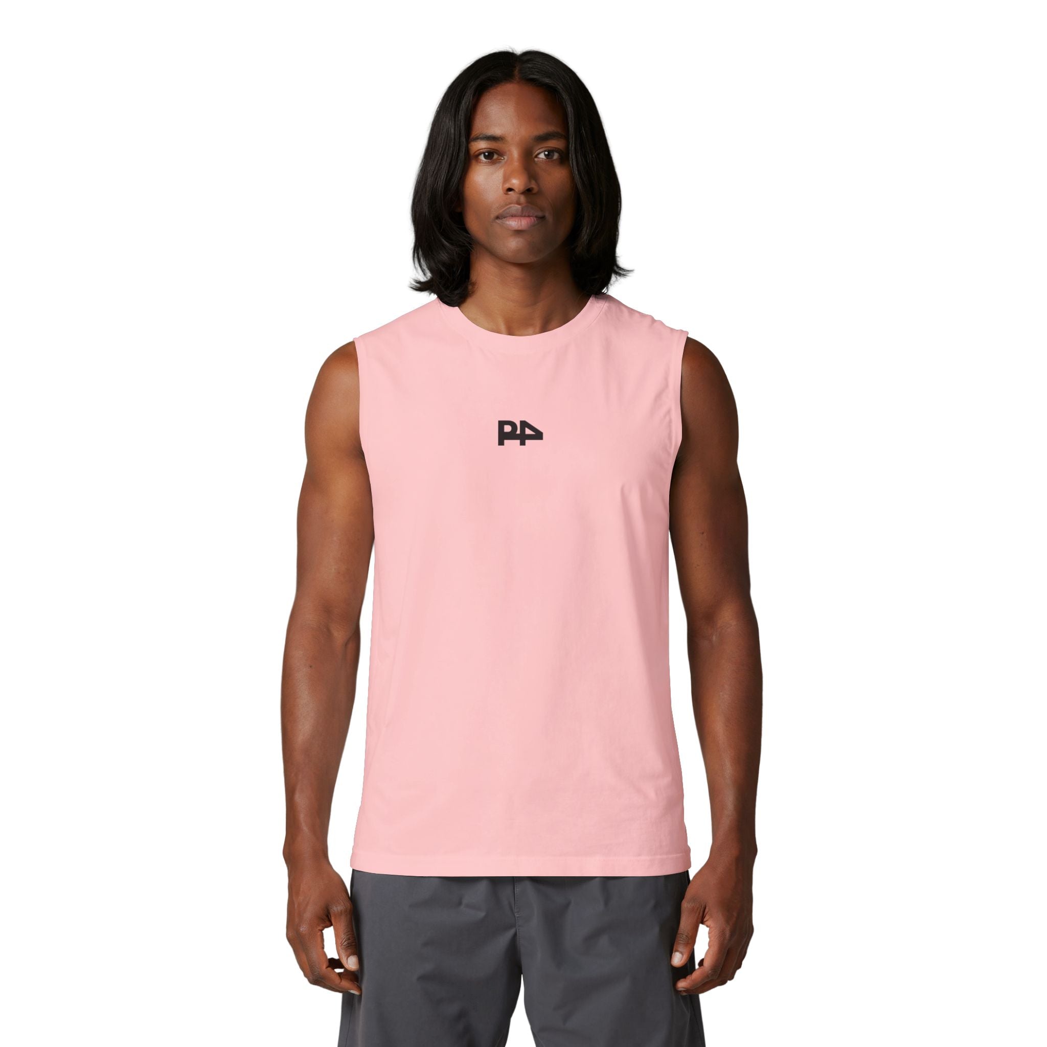 PA Logo Muscle Tank — Minimalist Athletic Sleeveless Tee