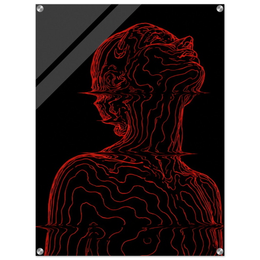 Human Form – Abstract Anatomy Acrylic Glass Art