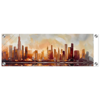 Urban Reflections Dawn Acrylic canvas