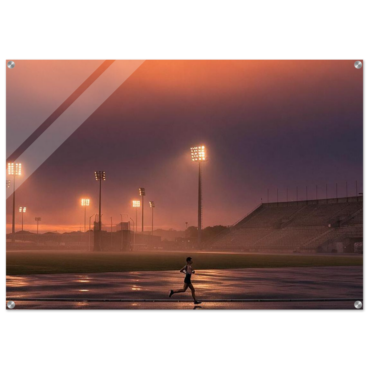 Under the Stadium Lights – Sports Acrylic Glass Art
