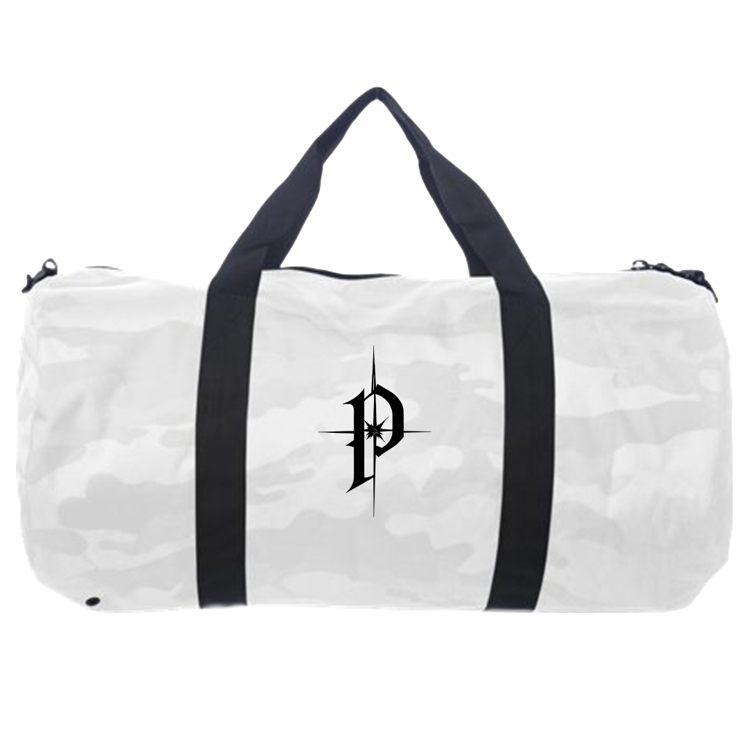 P4 White Camo Tripper Duffel Bag