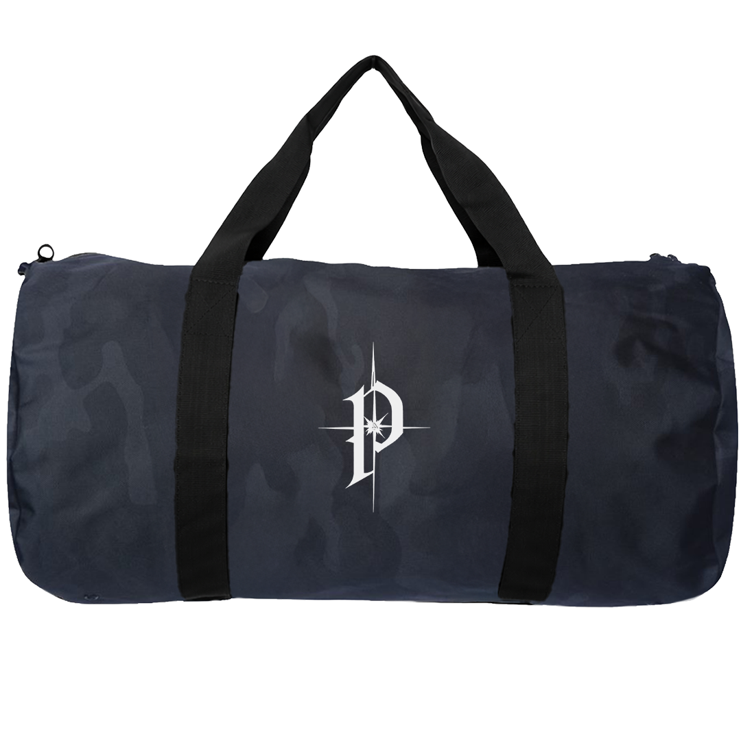 P4 Black Camo Travel Duffel Bag