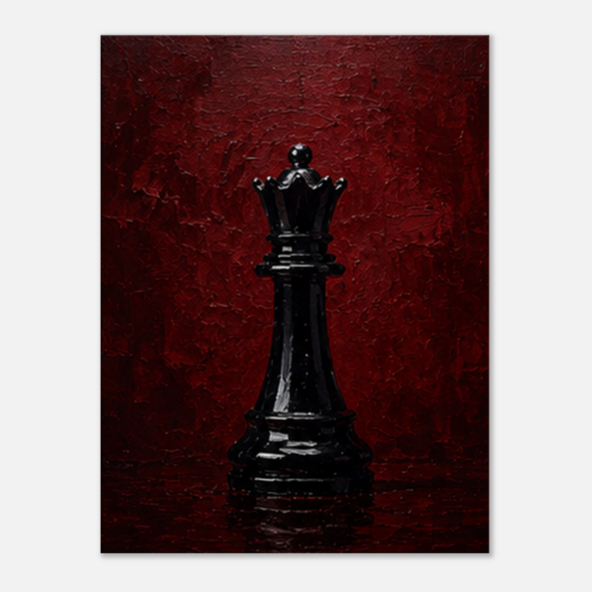 The Black King – Chess Canvas Art