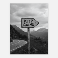 Keep Going – Mountain Road Motivation Canvas Art