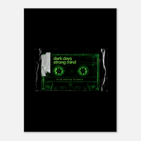 Dark Days, Strong Mind – Motivation Canvas Art
