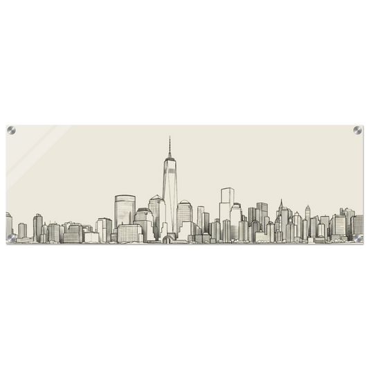 Urban Blueprint Acrylic canvas
