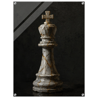 The Lone King – Chess Acrylic Glass Art
