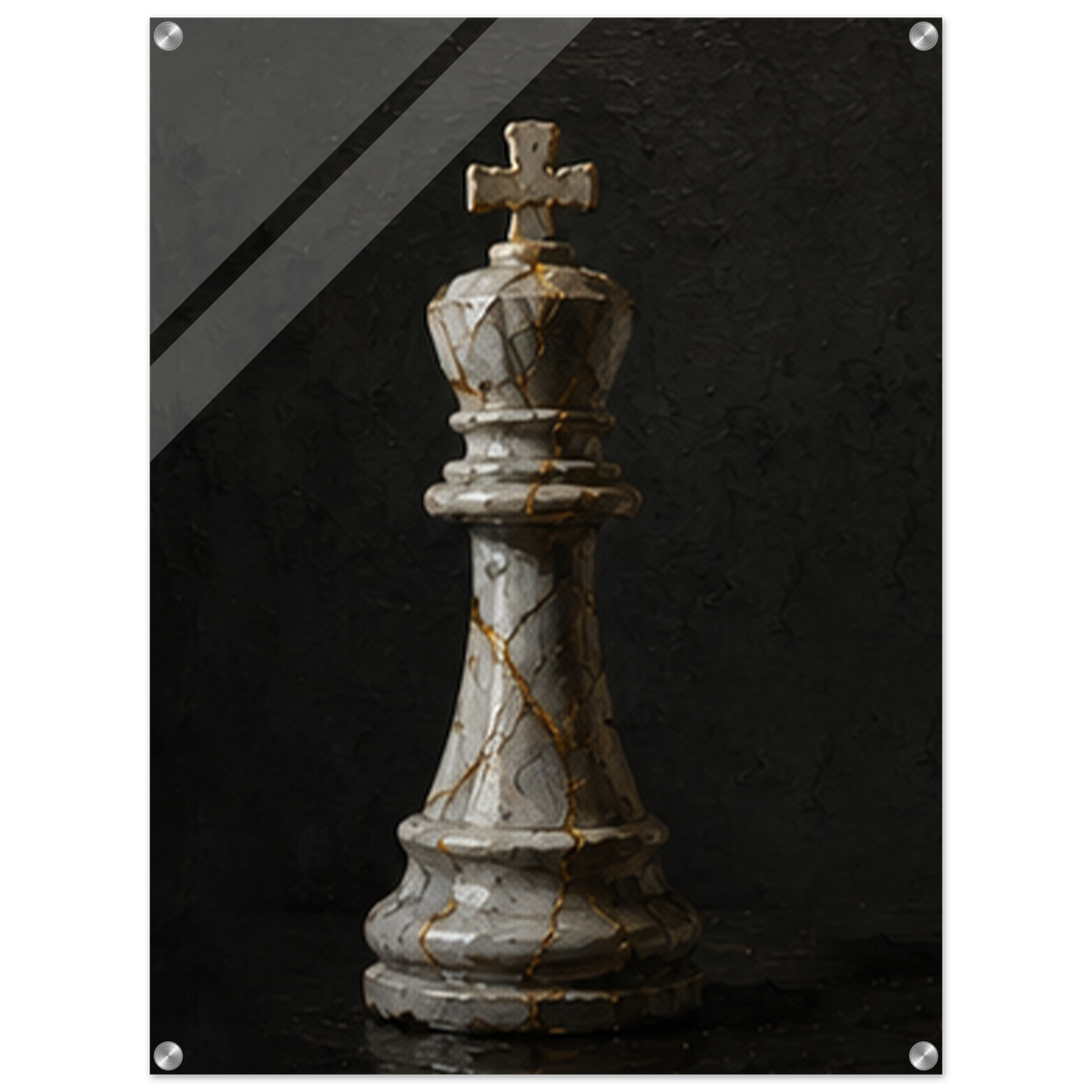 The Lone King – Chess Acrylic Glass Art