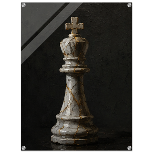 The Lone King – Chess Acrylic Glass Art
