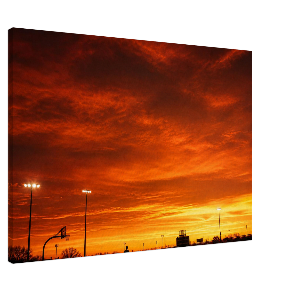 After the Storm – Stadium Sunset Canvas Art