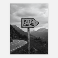 Keep Going – Mountain Road Motivation Canvas Art