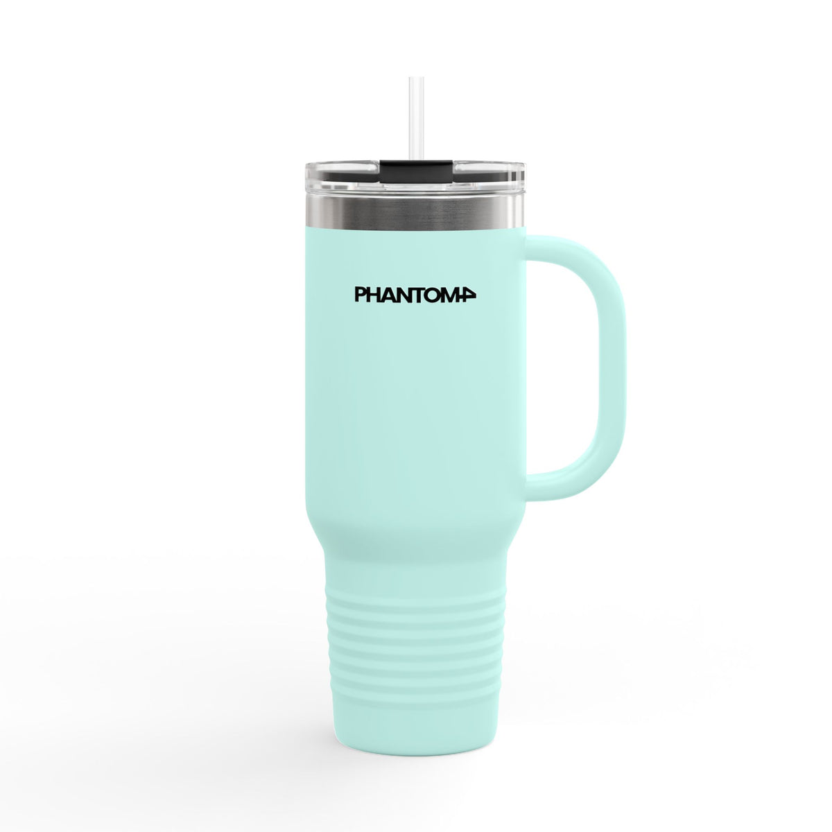 Phantom4 Tumbler with Handle & Straw