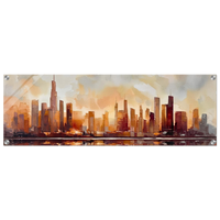 Urban Reflections Dawn Acrylic canvas
