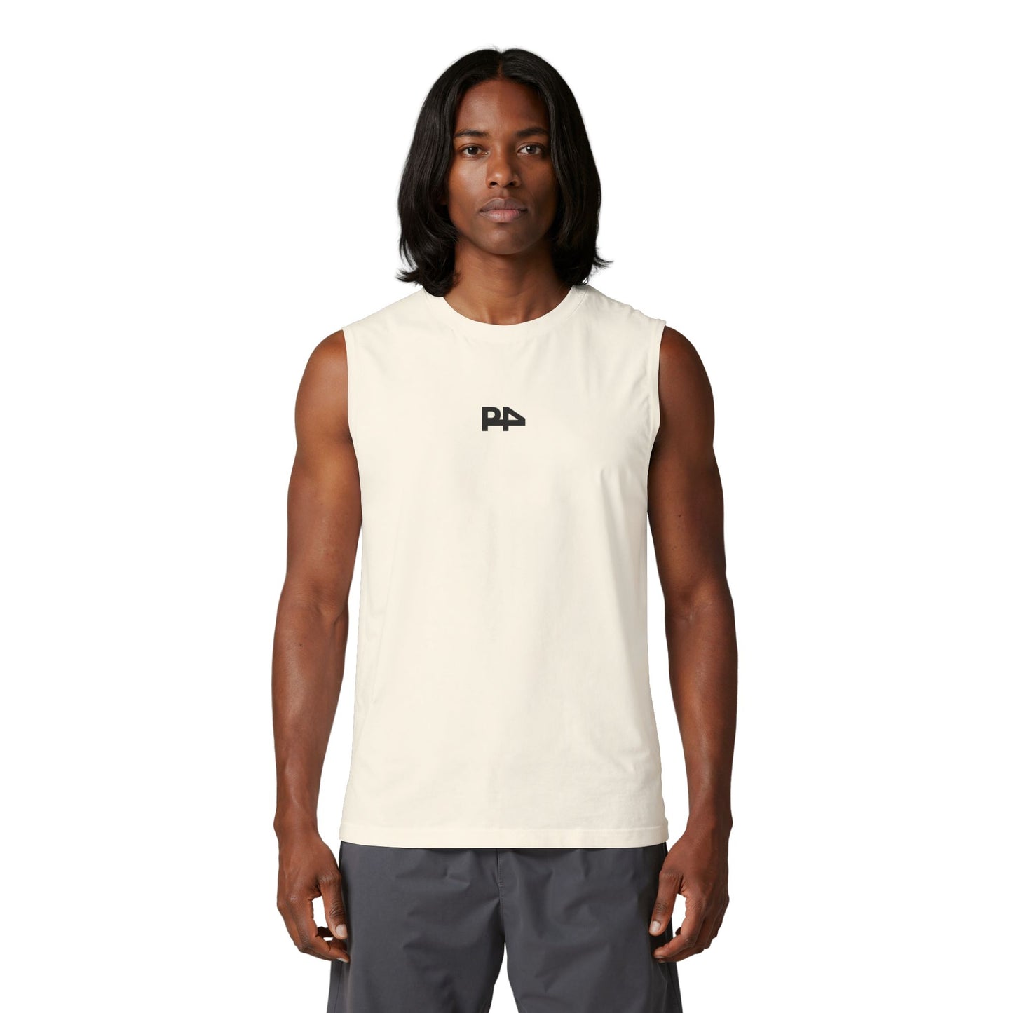 PA Logo Muscle Tank — Minimalist Athletic Sleeveless Tee