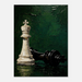 King's Last Move – Chess Canvas Art