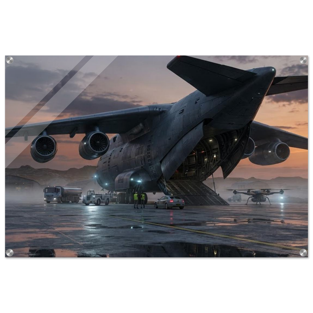 Heavy Lift – Military Aviation Acrylic Glass Art