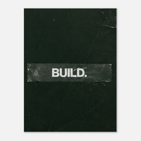 Build – Minimalist Motivation Canvas Art