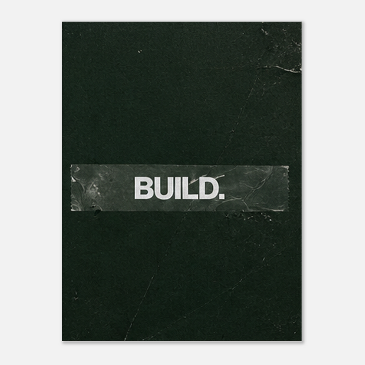 Build – Minimalist Motivation Canvas Art