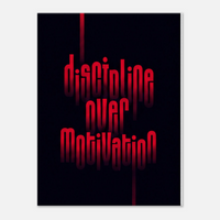 Discipline Over Motivation – Motivation Canvas Art