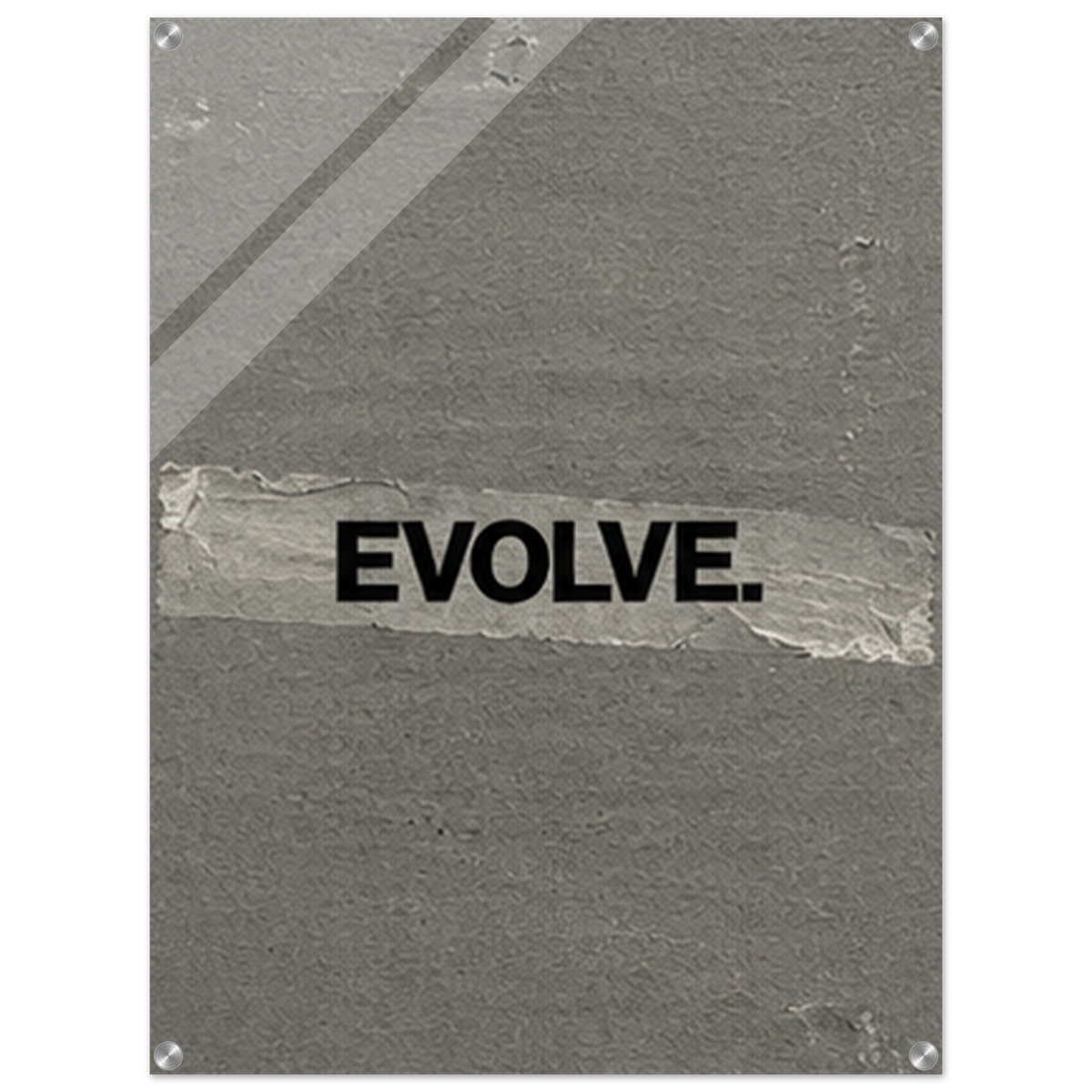Evolve – Minimalist Motivation Acrylic Glass Art
