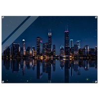 Midnight Skyline Acrylic canvas