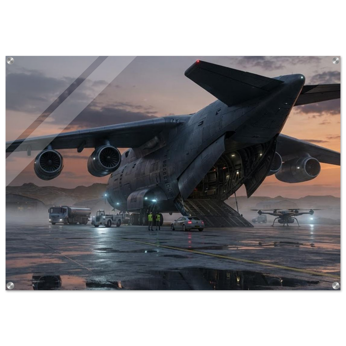 Heavy Lift – Military Aviation Acrylic Glass Art