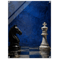 Knight vs King – Chess Acrylic Glass Art