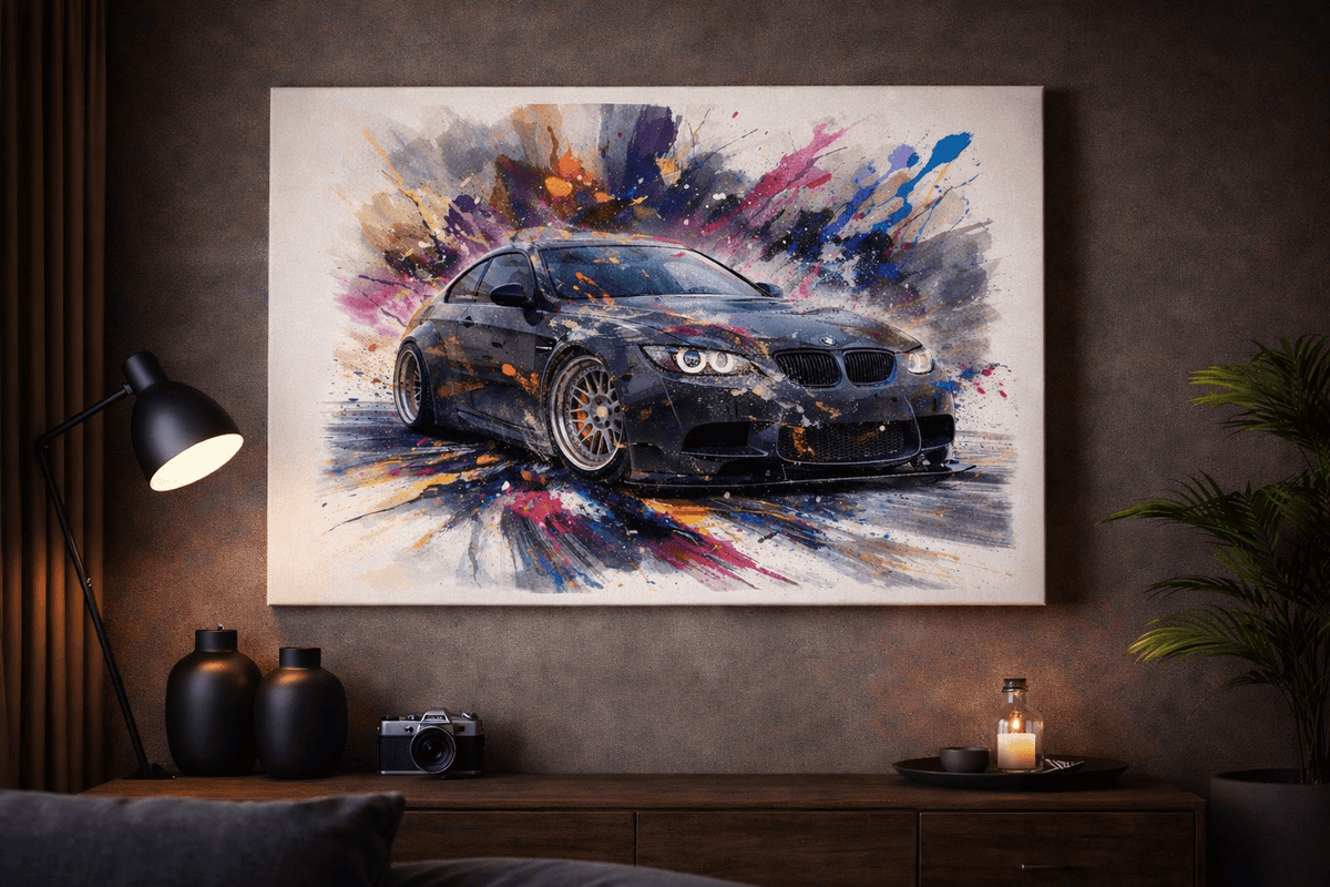 "Drift Splash" - Liberty Walk BMW M3 Canvas - Phantom 4