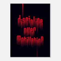 Discipline Over Motivation – Motivation Canvas Art