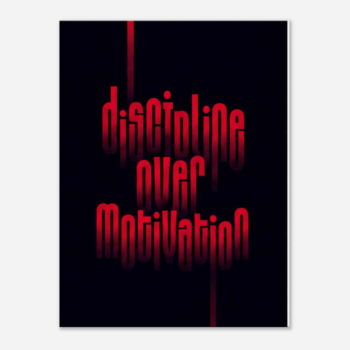 Discipline Over Motivation – Motivation Canvas Art