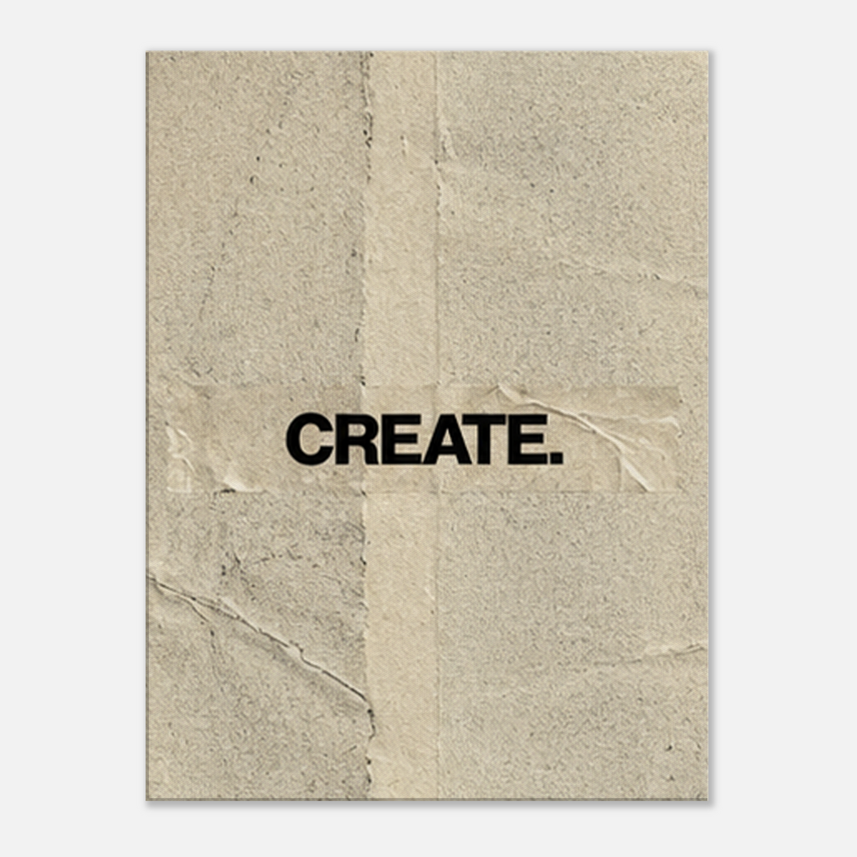 Create – Minimalist Motivation Canvas Art