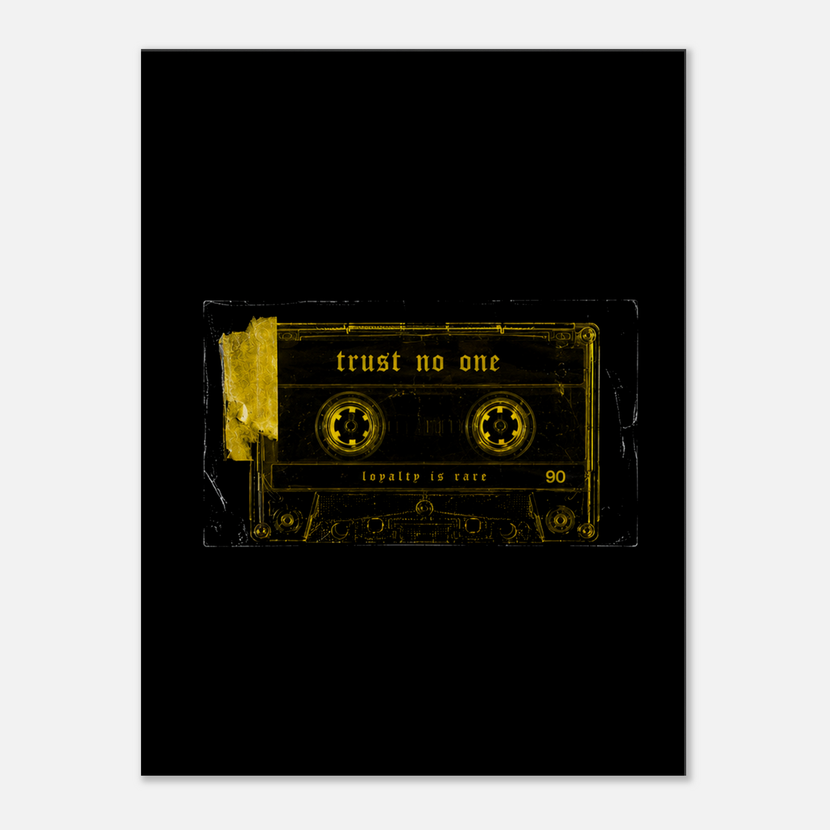 Trust No One – Motivation Canvas Art