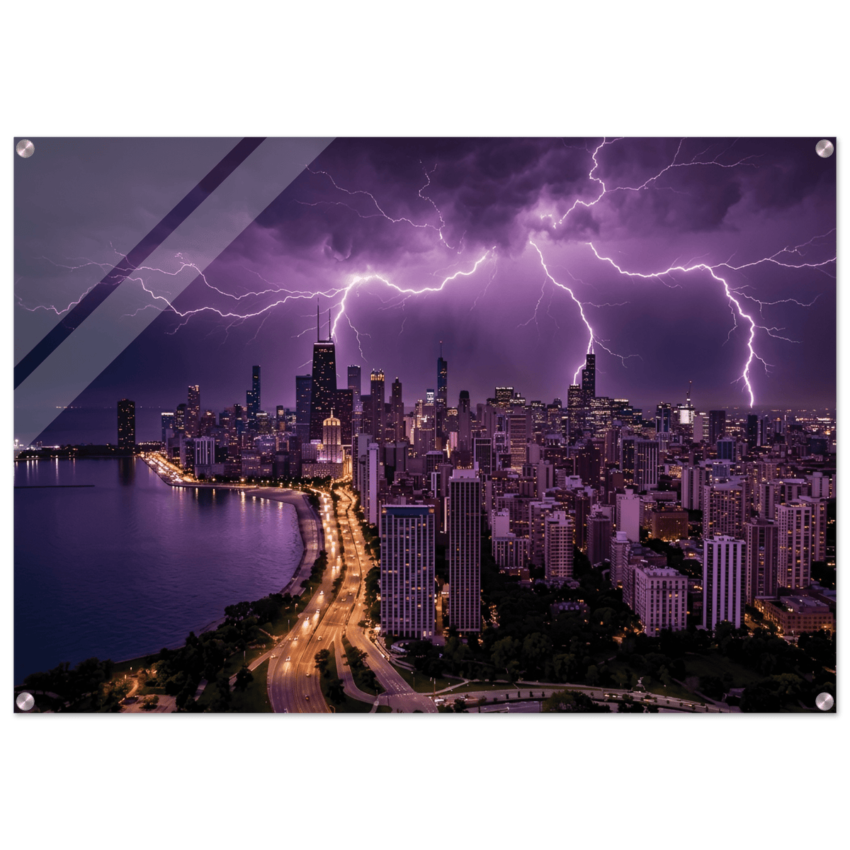 MIDWEST THUNDER – Chicago Skyline Acrylic - Phantom 4