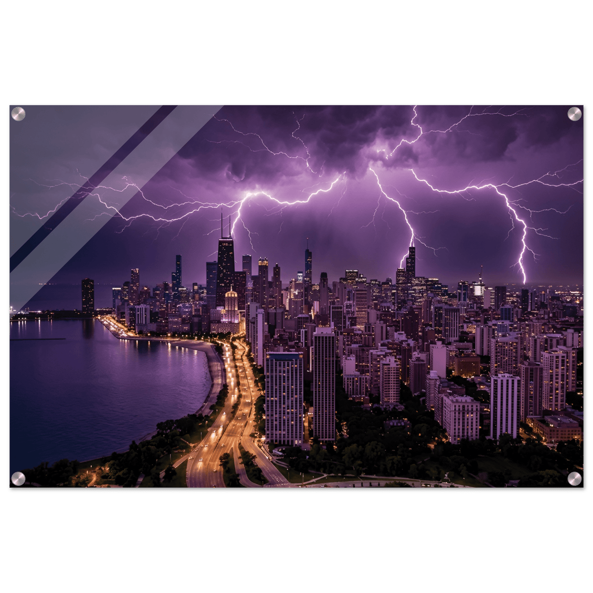 MIDWEST THUNDER – Chicago Skyline Acrylic - Phantom 4