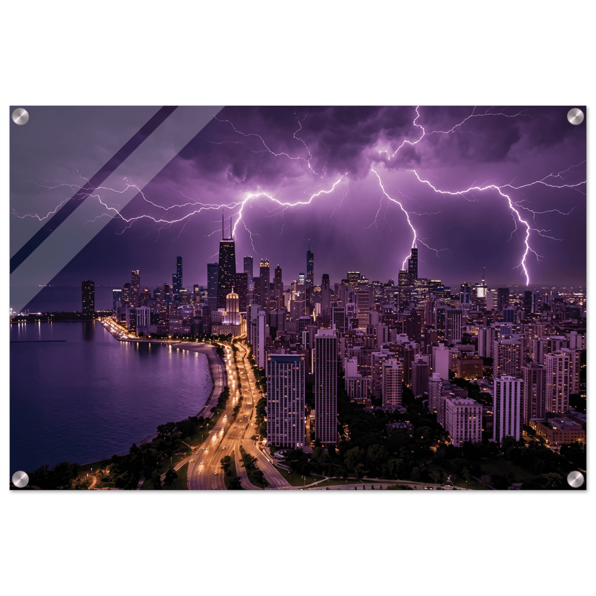 MIDWEST THUNDER – Chicago Skyline Acrylic - Phantom 4