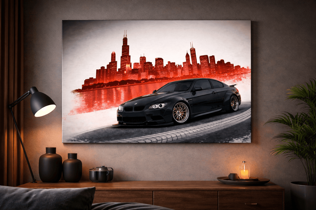 "Most Wanted" - Liberty Walk BMW M3 Canvas - Phantom 4