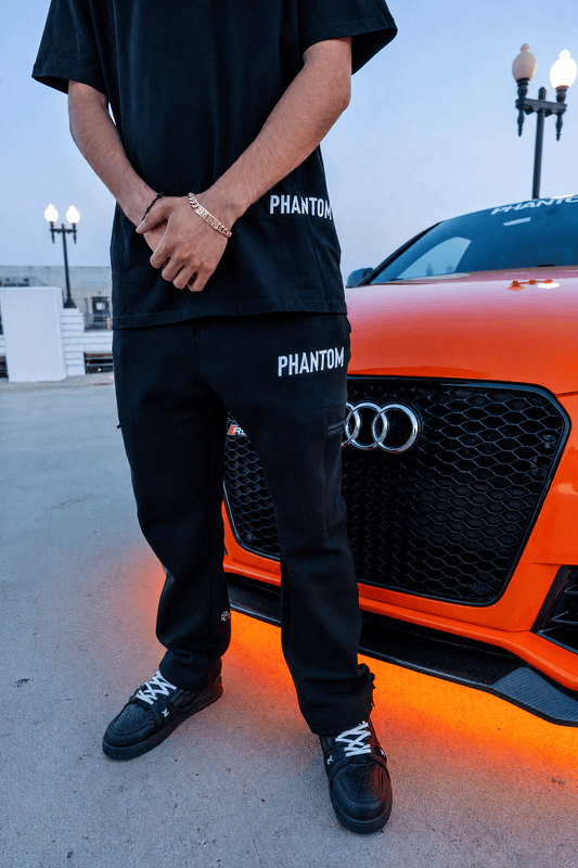 PHANTOM4 Blessed Black Cargo Pants - Phantom 4