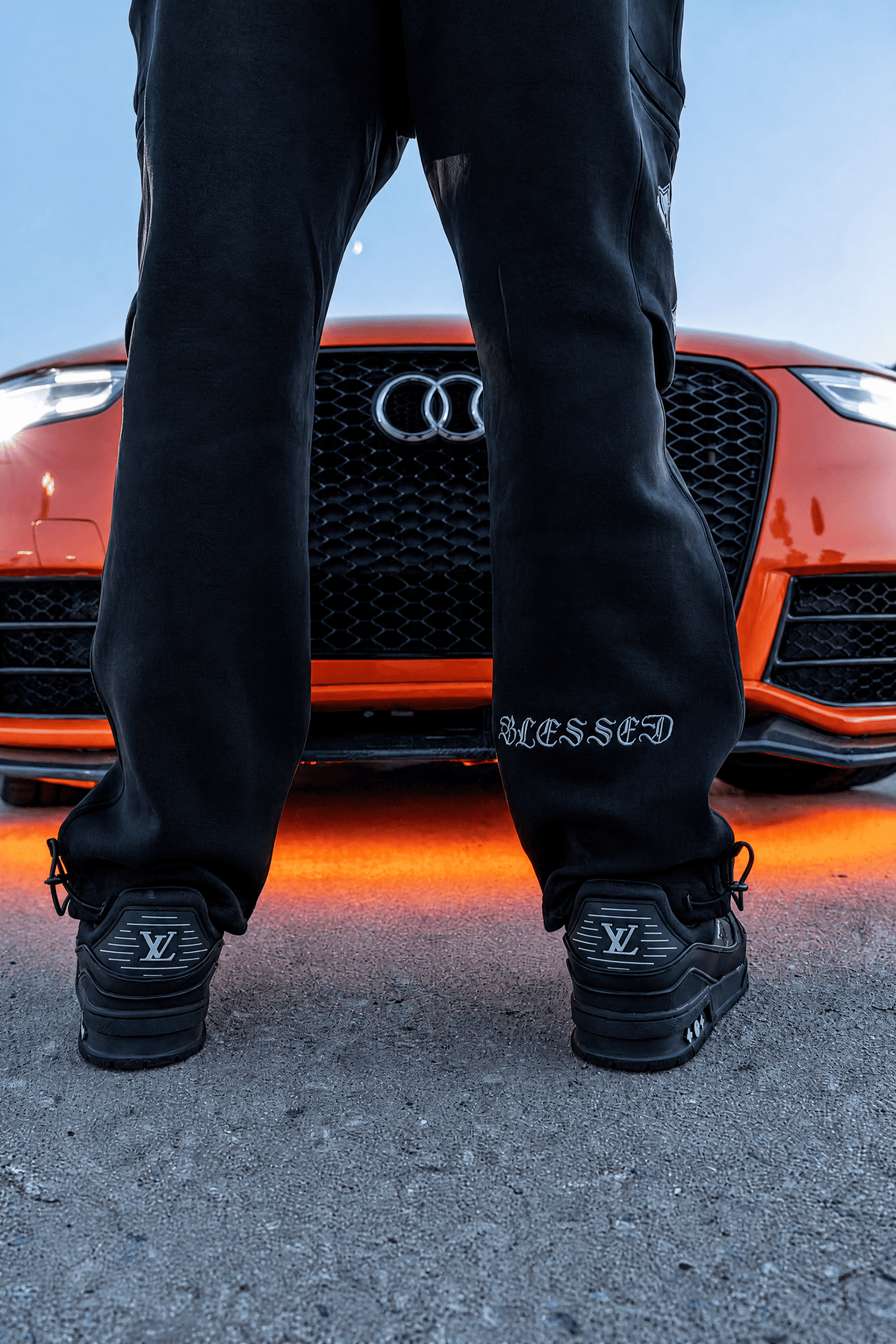 PHANTOM4 Blessed Black Cargo Pants - Phantom 4