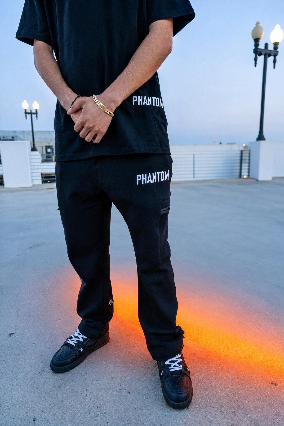 PHANTOM4 Blessed Black Cargo Pants - Phantom 4